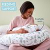 PurFlo Breathe Pregnancy Pillow with Luxuriously Soft Jersey Cover view 3