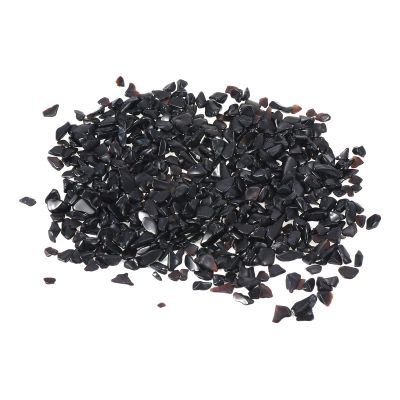 Sourcing Map 100g/0.22lb 5-7mm Polished Black Obsidian Stones
