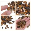 sourcing map 400 g Brown Tiger’s Eye Tumbled Crystal Quartz Stones, 7–9 mm view 4