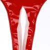 TiaoBug Men's Open-Crotch Wetlook Patent Leather String Thong Underwear, Sissy Panties, Red, H S view 2