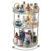 Asayuee 360° Rotating Makeup Organizer, 3-Tier, Large Capacity, Transparent view 1