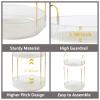 Asayuee 360° Rotating Makeup Organizer, 3-Tier, Large Capacity, Transparent view 4