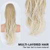26-Inch Long Wavy Drawstring Ponytail Hairpiece view 3