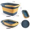 Foot Bath Tub, Multifunctional Home & Travel, 15 L, Portable Folding, 8+54 Foot Spa Massage Set (Pink, 17.5 × 13.4) view 4