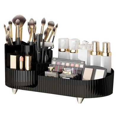BYYLECL 360° Rotating Makeup Organizer, Black