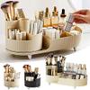 BYYLECL 360° Rotating Makeup Organizer, Black view 2
