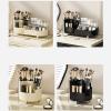BYYLECL 360° Rotating Makeup Organizer, Black view 3