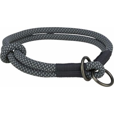 Trixie Soft Half-Slip Dog Collar Black/Grey