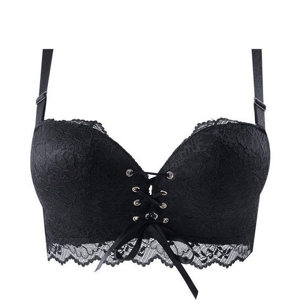 boseucn Women's Lace Strapless Push-Up Bra