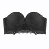 boseucn Women's Lace Strapless Push-Up Bra view 3