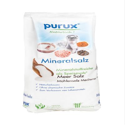 1 kg Mediterranean 100% Sea Salt for Mills, Mineral Table Salt Without Anti-Caking Agent