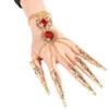 UUYYEO Silver Metal Finger Claw Rings, Long Nail Tips, 10-Piece Set view 4