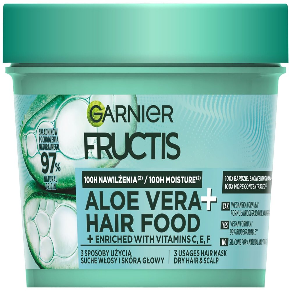 Garnier Fructis Hair Food Aloe Mask for Normal and Dry Hair, 400 ml
