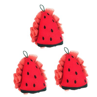 FRCOLOR 3-Piece Bath Loofah Body Scrubber Set