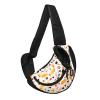 Cat Pet Travel Sling Backpack, Mesh Bag, Breathable Dog Harness, Outdoor Protective Pet Carrier (Yellow Corky, L) view 1