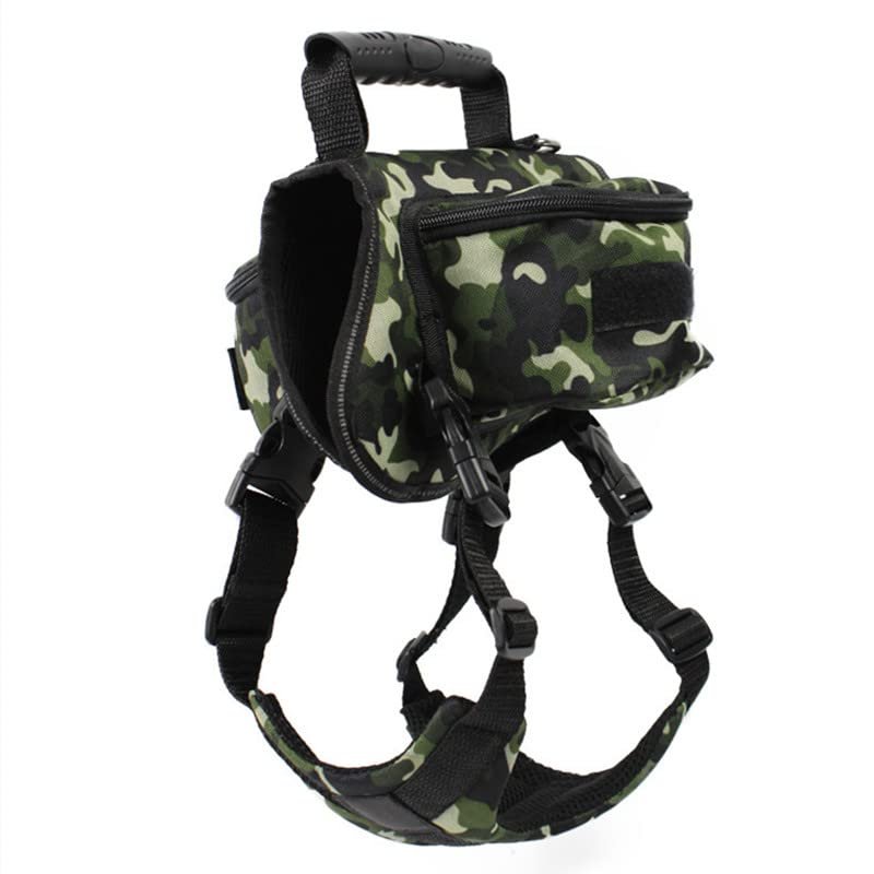Camouflage Pet Backpack for Cats and Dogs, Green, X-Large
