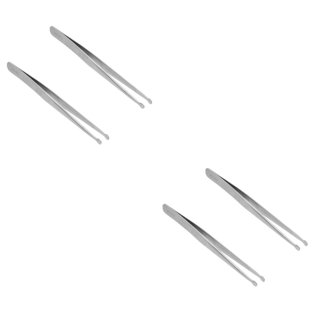 FRCOLOR 4-Piece Stainless Steel Precision Tweezers