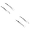 FRCOLOR 4-Piece Stainless Steel Precision Tweezers view 1