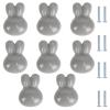 PILYON Cabinet Handles for Kitchen Cabinets, 8-Pack Rabbit Ceramic Knobs, Gray view 1