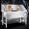 TRGCJGH Stainless Steel Dog Bathtub with Faucet, 135 cm/53.1 in view 4