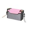 Toyvian Stroller Storage Bag, Portable Nylon Organizer for Baby Bottles, Diapers, Toys and More, Black view 1