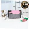 Toyvian Stroller Storage Bag, Portable Nylon Organizer for Baby Bottles, Diapers, Toys and More, Black view 3