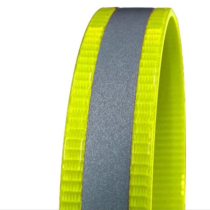 MJH BioThane Adjustable Collar Closure 19mm Wide (Reflective Yellow)
