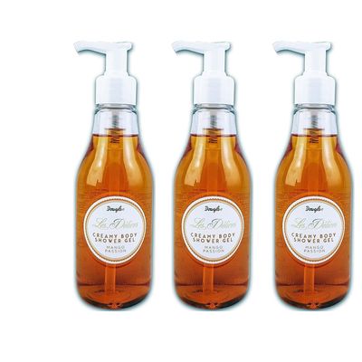 3x Douglas Les Délices Mango Creamy Body Shower Gel, 300 mL (Pack of 3)