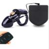 ZTHBYSB Electric Shock Chastity Cage Set with Wireless Remote, Black view 1