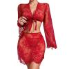 MNSWR Open Lingerie Bodysuit for Women view 1