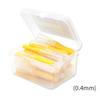 lmoikesz 40-Piece Interdental Brushes, Push-Pull Plastic Toothbrushes, Yellow, 0.4 mm view 3