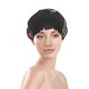 Red Bus Printed Shower Cap, Reusable Waterproof Hair Cap for Women, All Hair Lengths view 3