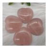 AOHRO Natural Rough Rose Quartz Heart-Shaped Crystal, 1 Piece, 40 × 40 mm view 2