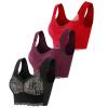 Push Up Bra for Women - 3PC Lace Seamless Sports Bra view 1