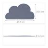 Relaxdays Kids' Placemats, Set of 2, Cloud Design, Non-Slip, Washable, 47.5 x 26.5 cm, Color Choice view 4