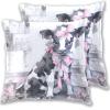 FRODOTGV Cute Bow Pillowcases, Pink Cow, Zipper, 2-Pack, Percale Cotton, 50.8 x 50.8 cm view 1