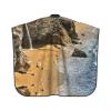 Pfeiffer Beach Pacific Coast Printed Waterproof Haircut Cape, White, One Size view 2