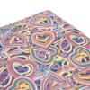 Organic Spelt Grain Pillow, 6-Chamber, 40 x 30 cm, Psychedelic Heart view 2