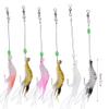 HERCHR Artificial Shrimp Fishing Lures, 6 Pieces, Soft Glow, Deep-Drop view 2