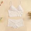 Women's Satin Lace Camisole and Shorts Lingerie Set view 3