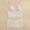 Women's Satin Lace Camisole and Shorts Lingerie Set view 4