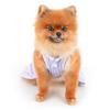 SMALLLEE_LUCKY_STORE Striped Princess Dress for Small Dogs and Cats, Blue, Size L view 3