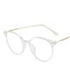 LTSRLL Retro Round TR90 Blue-Light-Blocking Reading Glasses for Women, Cute Oval Computer Readers with Spring Hinges, Anti-Glare (Color: Clear, Size: +2.00) view 1
