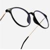 LTSRLL Retro Round TR90 Blue-Light-Blocking Reading Glasses for Women, Cute Oval Computer Readers with Spring Hinges, Anti-Glare (Color: Clear, Size: +2.00) view 4