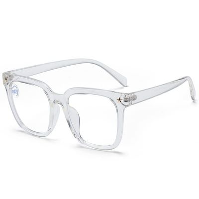 LTSRLL bergroe Reading Glasses, Sturdy Blue-Light-Blocking Computer Reading Glasses, Presbyopia Glasses for Eye Strain (Color: Transparent, Strength: +1.50)