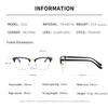 LTSRLL Durable Metal Half-Rim Computer Reading Glasses with Blue-Light Blocking, Gold, +1.50 view 3