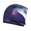 Microfiber Hair Towel for Women, Coral Velvet, Quick-Drying Hair Turban, Space Galaxy Print view 3