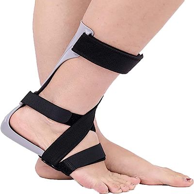 DKULMN Drop Foot Brace, Lightweight Ankle-Foot Orthosis, Left, S