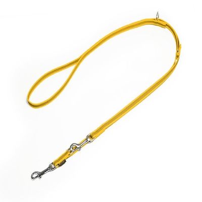 Mystique Rubberized Shoulder Leash, 15 mm, Standard Carabiner, Yellow, 2 m