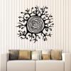 HUANYIN Wall Decal, Leaf Stump Circular Layers, Natural Wallpaper, Home Decor, Bedroom, Nursery, Kids' Room, Window, Vinyl Sticker, 42 x 42 cm view 2